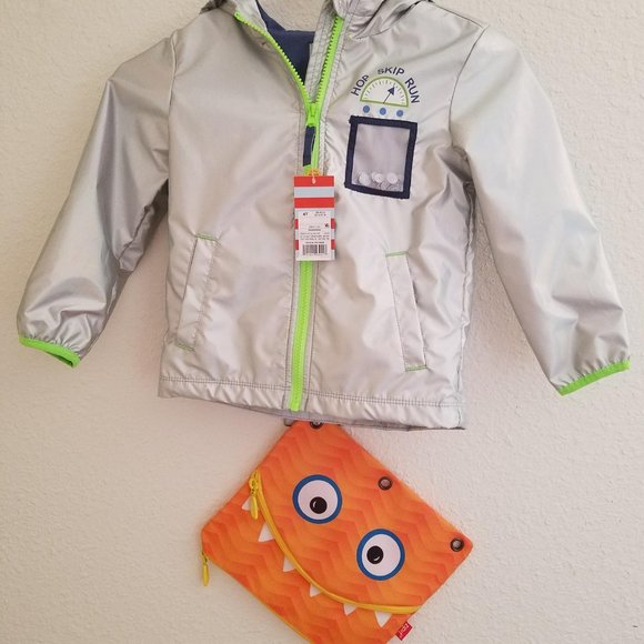 Cat & Jack Other - Cat & Jack boys jacket size 4T and ZIPIT monster pencil case